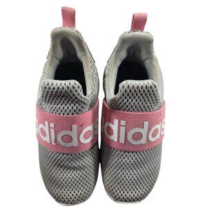 Adidas Kids Slip-On Shoes Gray Pink Mesh Size 9K Durable girls sneakers